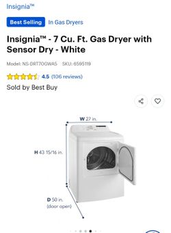 Brand New Gas Dryer