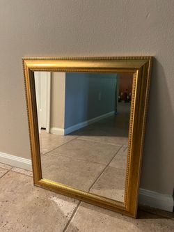 Gold Framed Wall Mirror