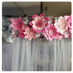 Giant Paper Flower Backdrop - Decorations
