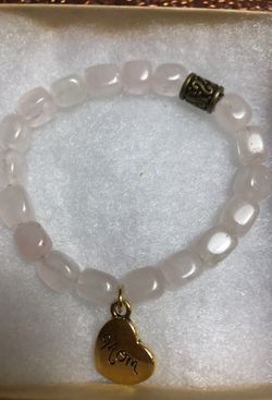 Rose quartz mom bracelet