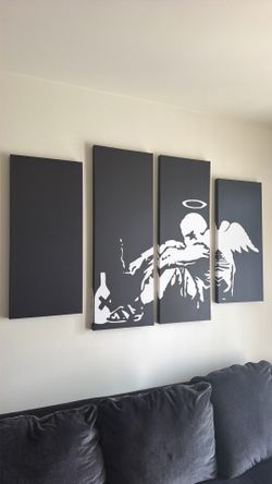 Fallen Angel Canvas Wall Art
