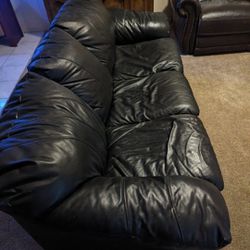 Leather Sofa Bed 