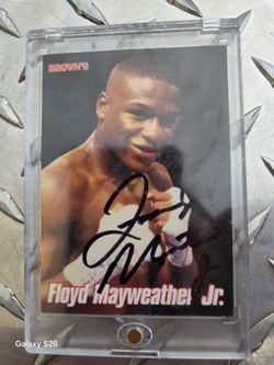 Floyd Mayweather Jr. Rookie card signed