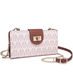Women Fashion Small Crossbody Shoulder Bag Cell Phone Zip Wallet Purse and Handbags Clutch Credit Card Holder with Chain Strap