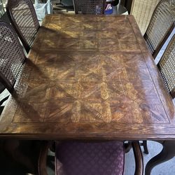 Antique Kitchen Table And Other Furniture 