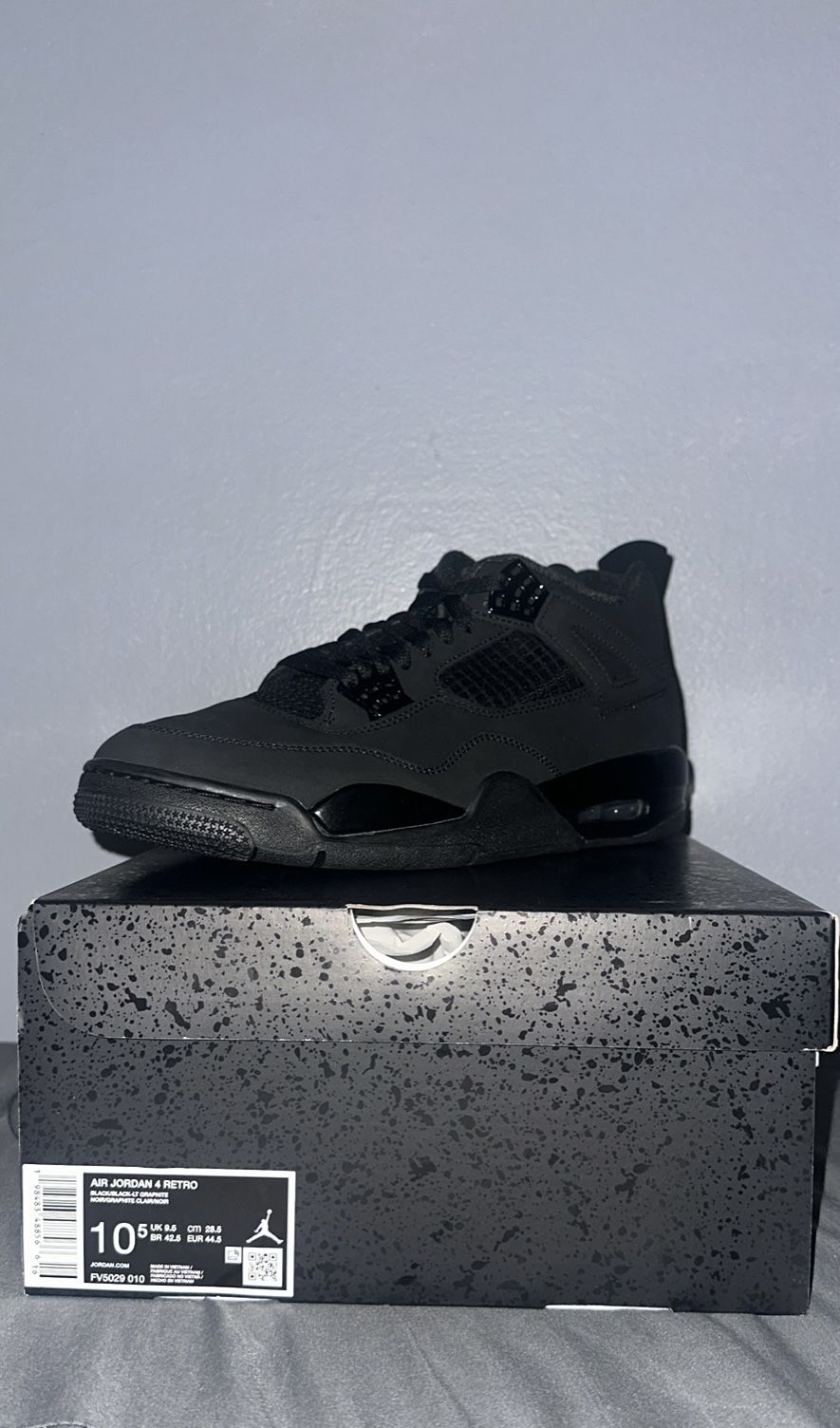 Jordan 4s Black Cat 10.5 