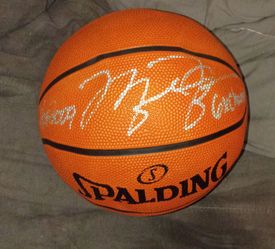 Michael Jordan signed autograph NBA spalding basketball Chicago Bulls