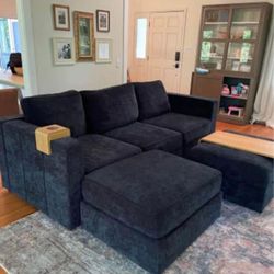 midnight navy corded velvet