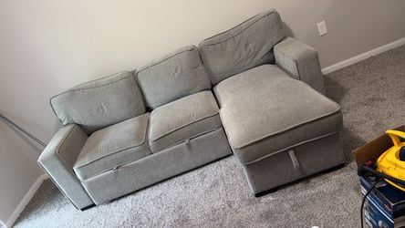 Gray Sectional Sofa with Chaise