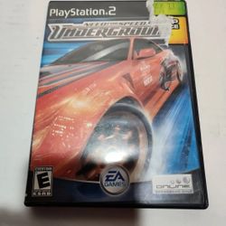 Need For Speed Underground Sony PlayStation 2 PS2 Game CIB  Tested & Working