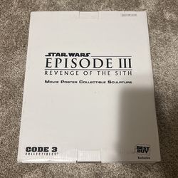 Star Wars Code 3 Movie poster collectible sculpture