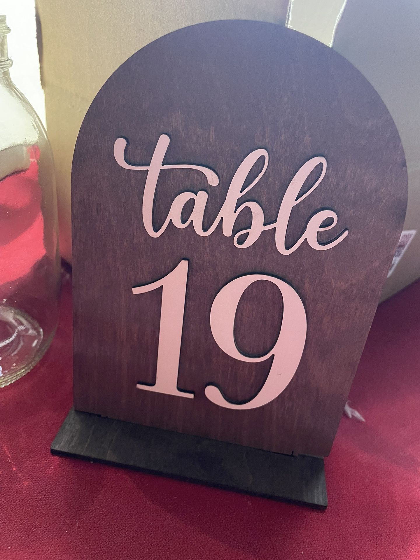 Table Numbers For Events