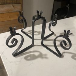 Vintage Mid Century Candelabra Centerpiece - Uses Small Taper Candles 