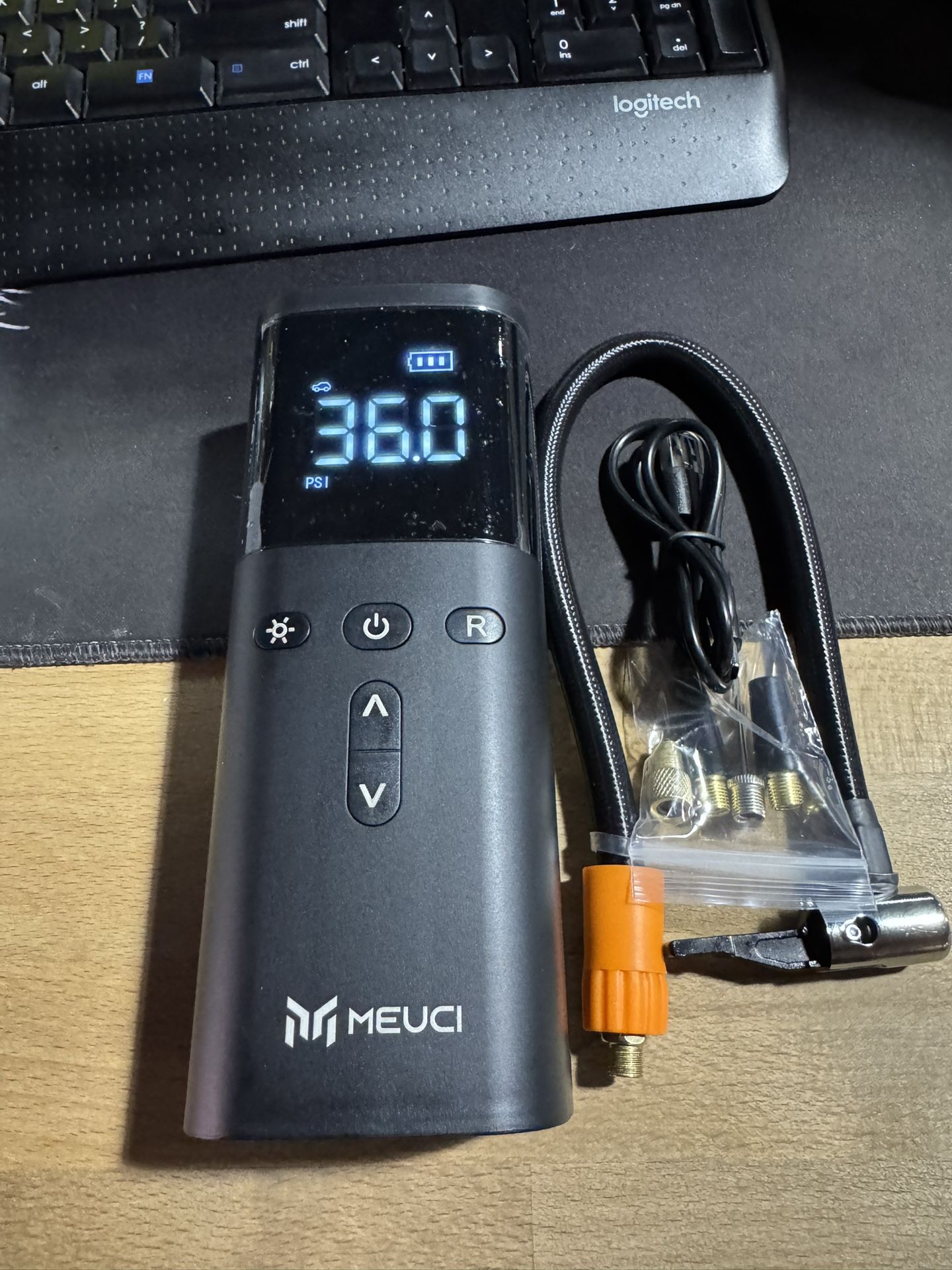 Tire Inflator Portable Air Compressor, 10000mAh Cordless Air Pump for Car Tires