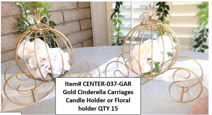 Gold Cindeerella Carriages