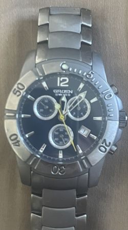 Gruen Swiss Quartz Titanium Chronograph