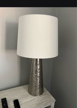 Silver table lamp