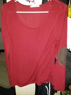 Burgundy shirt