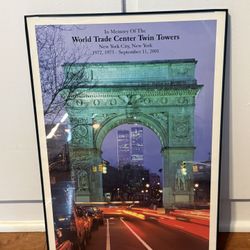 PSG Heidelberg Memorial World Trade Center Twin Towers New York Poster