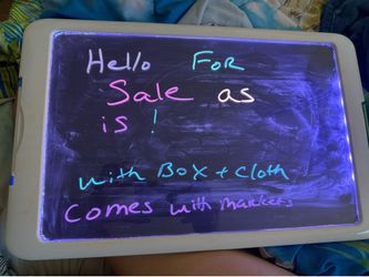 Discovery Kids Neon Glow Drawing Easel missing markers