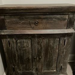 Rustic Cabinet, Bedside Or End Table 