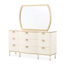 La Terrazza Creamy Pearl Dresser with Mirror