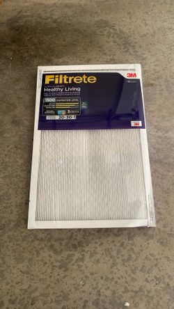 2 Filtrete Ultra Allergen Healthy Living 3M  1500 Filtration Levels 20X30X1 New