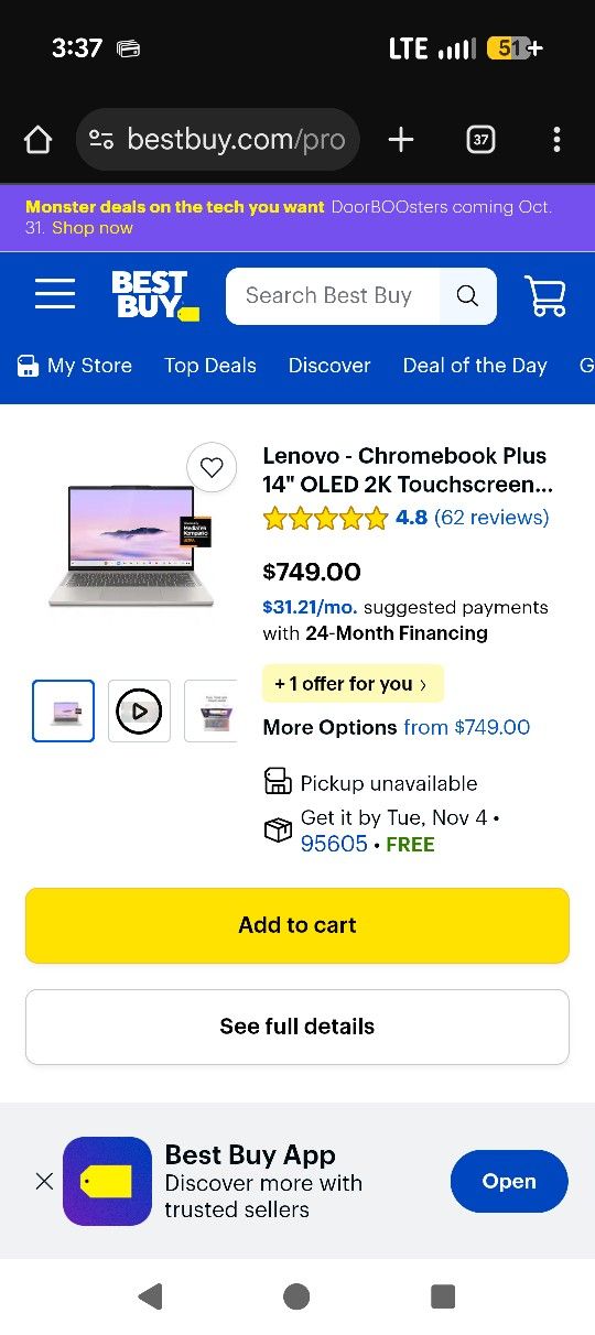 Lenovo 14" Chromebook Laptop