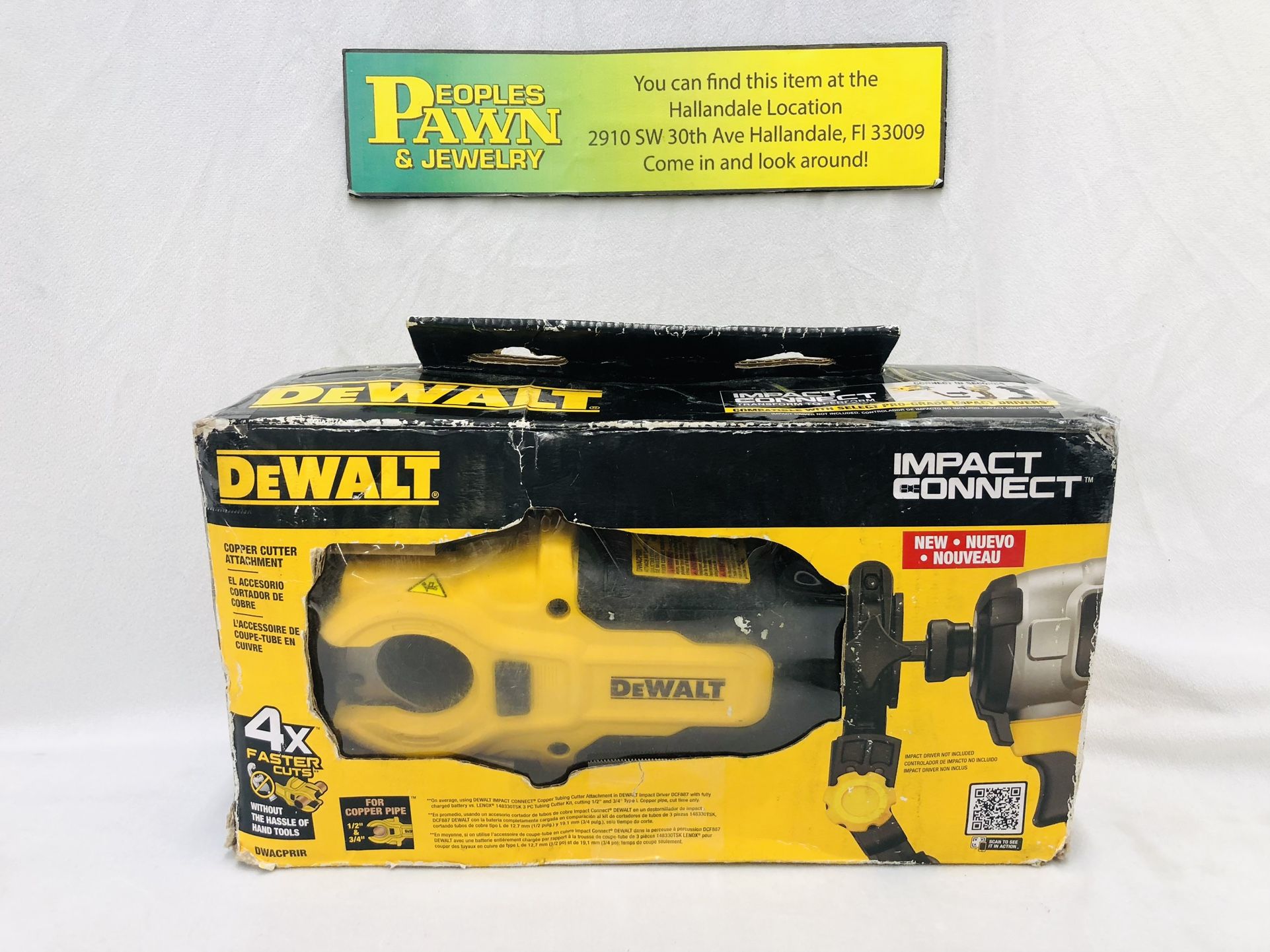 DeWalt Impact Connect 1” Copper Pipe Cutter Attachment *NEW!