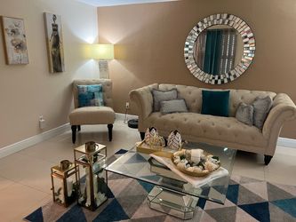 Living room set sofa coffee table