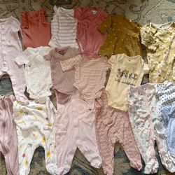 Infant Girl Clothing Lot - Nordstroms Baby Gap Quincy Mae Colored Organics 