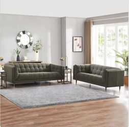 Isla Fabric SOFA Collection Sofa & Loveseat