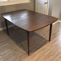 Mid Century Modern Table, drop leaf, Expandable 