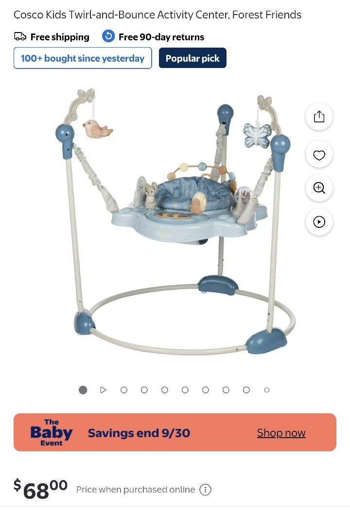 Cosco Kids Twirl-and-Bounce Activity Center