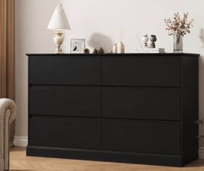 ✨ Brand New Modern Black 6-Drawer Dresser ✨