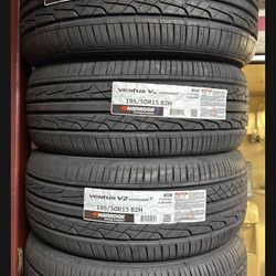 195/50R15 Hankook Ventus V2 New Tires Set Installed And Balanced Llanta Nueva Instalacion Y Balanceo incluido ✅✅