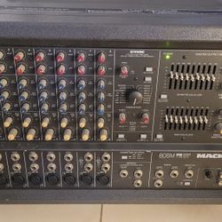 Mackie 808S FR Fast Recovery Series/ 8 Channel 1200 W 600x2 Powered Stereo Mixer