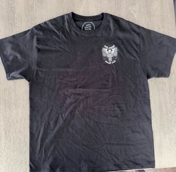 XL Anti Social Social Club black t-shirt with white eagle graphic