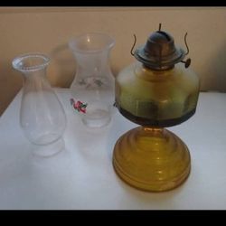 Oil Lamp W Covers  Cash Only 