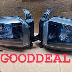 OH143 Fit 14-17 Toyota Tundra Black Clear Side Mark  Light Lamp Headlight Pair. 