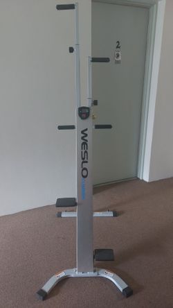 Weslo climber exercises equipment