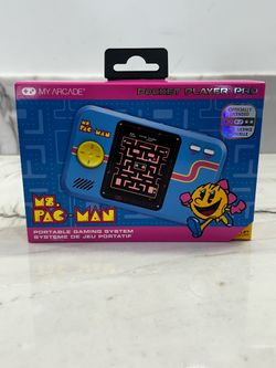 My Arcade MS. PAC-MAN Pocket Player Pro Handheld Portable Gaming System NEW