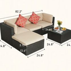Brand New Patio Sectional Outdoor Furniture Set 
