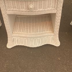 Wicker End Table