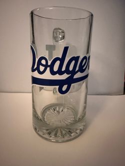 LA Dodgers Large Glass Beer MUG