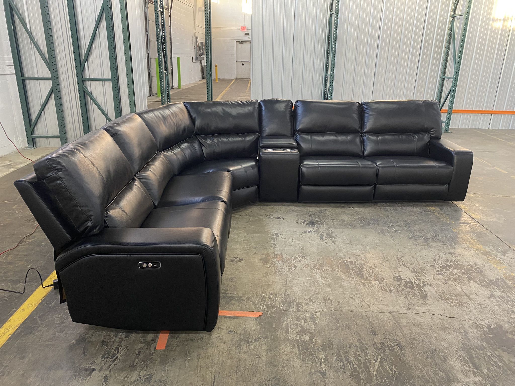 New Leather Power Reclining Sectional