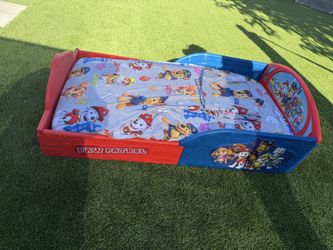 Paw Patrol Toddler Bed & Mattress  $40 firm