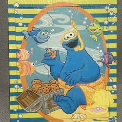Vintage Sesame Street Cookie Monster Puzzle 