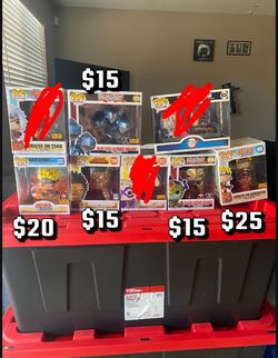 Anime Funko Pops (Naruto, My hero Academia, Yugioh)