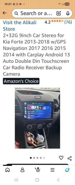 Advanced 9-inch touchscreen car stereo is compatible with Kia Forte models from 2013 to 2018. It has an Android 13 operating system with 2GB RAM and 3